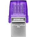 Miniatyrbilde 3 av 5: Kingston DataTraveler microDuo 3C USB-minnepinne 256GB USB Gen 3 Type-C og Type-A - DTDUO3CG3/256GB 256G