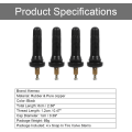 Miniatyrbilde 3 av 5: 4 stk TPMS ventilstamme, dekktrykk sensor ventilstamme bil dekkventil TPMS dekkventil