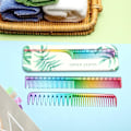 Miniatyrbilde 3 av 4: 3-pakning Fine Cutting Combs Salon Combs Fine Tooth Combs Styling Combs Anti-Static Heat Resistant Hair Combs (Rainbow)
