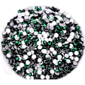 Miniatyrbillede 2 af 3: 576 stk. Lim Fix Flatback Rhinestones Glas Diamant Sten til Neglekunst Håndværk Dekorationer Tøj Sko Drak Green 576pcs