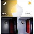 Miniatyrbillede 2 af 5: 12W E27 PIR Infrarød LED-pære med bevægelsessensor Automatisk tænd/sluk A60 220V 1200lm svarende til 120W halogen, (pakke med 2, varm hvid 2700k