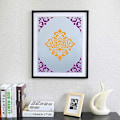 Miniatyrbilde 5 av 5: Gjenbrukbare sjablonger - Mandala sjablonger for DIY veggkunst og scrapbooking (16 stk)