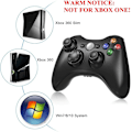 Pikkukuva 3 / 5: Langaton ohjain Xbox 360:lle, Xbox 360 -peliohjain langaton peliohjain Xbox & Slim 360 PC:lle, musta