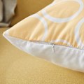 Miniatyrbillede 5 af 5: 100% Holdbar Canvas Firkantede Dekorative Pudebetræk til Sofa, Sæt af 6, 18×18 Tommer Light Yellow