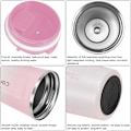 Miniatyrbilde 3 av 5: Kaffetermoskopp for Reise, 510ml Rustfritt Stål Gjenbrukbar, 100% Lekkasjesikker, Dobbel Vegg Vakuumisolert for Varm og Kald Kaffe Pink