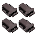 Miniatyrbillede 1 af 2: 4 stk. Skabsplast Touch Latch Plast Push Touch Latch Safe Touch Latch Til Hjemmet