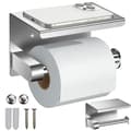 Toiletpapirholder med hylde - Loftdesign i stål