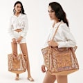 Miniatyrbilde 2 av 4: Mesh Strand Tote Dame Skulder Håndveske