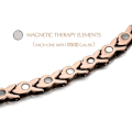 Miniatyrbillede 3 af 4: Womens Pure Copper Magnetic Therapy Bracelets for Arthritis Wristband with 3 Smarter Buckle Adjustable