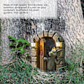 Miniatyrbilde 2 av 5: Hagegnom Ornamenter Resin Drage Statue Skulptur Miniatyrhus Utendørs Dekorasjon