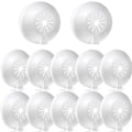 Miniatyrbillede 1 af 5: 30 stk. radiatorrørsdæksler, varmerørsbøjler, plastdæksler til rør med diameter 8-22 mm, åbnelige rosetter, rørklap