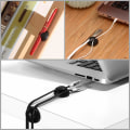 Miniatyrbillede 3 af 5: 10 stk. kabelforseglingsklemmer silikoneklæbende kabelstyring ledningsarrangør kabelarrangørklemme USB-opladningsledningarrangør
