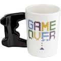 Pikkukuva 4 / 5: GAME OVER -peliohjaimen muotoinen keraaminen kahvimuki, tee, kuumat juomat, koristeellinen lahjapakkaus