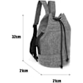 Miniatyrbilde 2 av 5: Canvas Reiseduffel, Reisevesker Over natten Weekendvesker Carry On Skulder Tote Bag Ryggsekk grey M