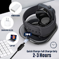 Miniatyrbilde 3 av 5: Apple Watch Ladekabel, TYPE-C Bærbar Trådløs Hurtiglader Kompatibel med Apple Watch Series 10/9/8/Ultra/7/6/5 Black