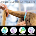 Miniatyrbilde 2 av 4: 3-pakning Fine Cutting Combs Salon Combs Fine Tooth Combs Styling Combs Anti-Static Heat Resistant Hair Combs (Rainbow)