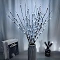 Miniatyrbild 2 av 5: LED-trädgren blomsterarrangemang ljusslinga - varm färg/Färg/vit, Vas ingår ej color 3