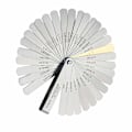 Miniatyrbillede 1 af 5: Følerrørssæt, 32 blade i metrisk/tommer-markering, til måling af frigangsbredde/tykkelsesstørrelser