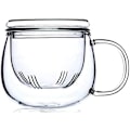 Pikkukuva 1 / 5: Lasiteekuppi infuusorilla 12 OZ, borosilikaattimuki, kestävä lämmönkestävä sopii teelle, juomille, jääkahville