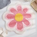 Miniatyrbilde 1 av 5: Blomsterområde Tepper Matte  Søt Blomster Bad Tepper Myk Mikrofiber Rund Blomster Gulvmatte Vannabsorpsjon
