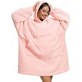 Miniatyrbillede 3 af 4: Sherpa Sweatshirt Hoodie Bærbar Fleece Hoodie Tæppe Kvinders One Size Termisk Hoodie med Frontlomme