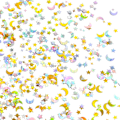 Miniatyrbilde 1 av 5: Stjerne Måne Konfetti, Holografisk Stjerne Måne Konfetti, 30g Iriserende Miks Bord Stjerne Måne Glitterfolie Strødd Dekorasjoner (Gull Sølv Stjerne Måne)