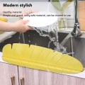 Miniatyrbilde 3 av 5: Kjøkkenvask Sprutbeskyttelse, Vask Vann Sprutbeskyttelse Elastisk Gjenbrukbar Bananblad Vann Vask Sprutbeskyttelse, 49*6*11