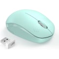 Miniatyrbilde 1 av 5: Trådløs mus, 2.4G lydløs mus med USB-mottaker - Bærbar datamus for PC, nettbrett, bærbar PC med Windows-system - Mintgrønn