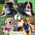 Miniatyrbillede 5 af 5: Plaid Hunde Bandana 4 Pak - Bomulds Bandanas Lommetørklæder Halstørklæder Trekant Hagesmæk Tilbehør til Små Mellemstore Store Hunde Hvalpe Kæledyr