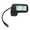 Miniatyrbild 2 av 8: Elektrisk cykel LCD-display Vattentät kontakt Data Display Meter 24V 36V 48V Universal för elcykel