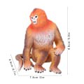 Miniatyrbild 4 av 8: Simulering Vilda Golden Monkey Modell Prydnader Skrivbordsdekoration Barnleksak Golden Monkey Modell