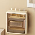 Miniatyrbild 8 av 8: Väggmonterad WiFi Förvaringslåda Utrymmesbesparande Hållbar WiFi Router Flytande Hylla för Digitalbox Datakabel