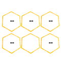 Miniatyrbild 2 av 8: 6 st Hexagon Agile Ring Polygon Fysisk Träning Hexagonal Steg Kostym Fotbollsutrustning