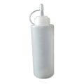 Miniatyrbild 1 av 2: 2-pack transparenta klämflaskor påfyllningsbar dispenser trycklock salladsdressing senap ketchup 360 ml