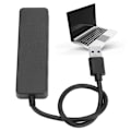 Miniatyrbild 1 av 8: USB 3.0 4-portars hubb 5 Gbps höghastighets 4 i 1 skyddsfunktion USB-splitter för hem, resor, kontor, utomhus