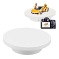 Miniatyrbild 1 av 8: Roterande displaystativ Vit Plug in Fjärrkontroll Lastbärande 3kg Automatisk roterande stativ för produkter Diameter 20cm / 7.9in