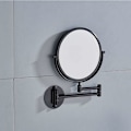 Miniatyrbild 2 av 5: Elegant Badrumsspegel, 1X_10X Förstoring Justerbar Design för Detaljerad Närbild, Premium Matt Svart Finish för Rostfri Hållbarhet