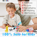 Miniatyrbild 3 av 7: Flerfärgat Filament Set, Livfulla Färger Förbättrar Kreativitet & Rumslig Förmåga, Giftfritt PCL-Material Perfekt för Barn, Högkvalitativ 3D-Utskrift