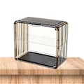Miniatyrbild 1 av 8: Figur Display Box Akryl Blind Box Display Case Montera Samlarobjekt Box Dammskydd Skydd Vitrin för Actionfigur Liten Storlek Te Brun
