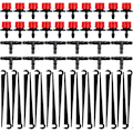 Miniatyrbild 1 av 7: Kalolary 150PCS Trädgård Bevattningssystem Kit, Justerbar Mikro Bevattning Dropp Tee Leder Rör Stöd Stake Automatisk Bevattning Kit för Vattning