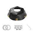 Miniatyrbild 2 av 2: Camping Lamp Shade Kompatibel för Goalzero Ledlenser ML4 Vattentät Läder Lampskärm för Utomhuscamping