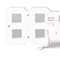 Miniatyrbild 3 av 8: 8-formad LED-klocka Vit och Blå Färg Justerbar Väckarklocka för Hem Sovrum Kontor