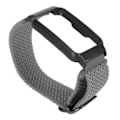 Miniatyrbild 2 av 8: Nylon armband ersättning Wirstband justerbar sport andningsbar armband med fodral för Oppo Free Grey med svart fodral
