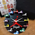 Miniatyrbild 3 av 4: Hemväggklocka Stereoskopisk Skomodell Sneaker Väggklocka (Klassisk Svart)