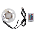 Miniatyrbild 2 av 8: RGB LED-remsor 5V USB RGB LED-remsa med Bluetooth-appkontroll 24 knappar IR-fjärrkontroll för fest bar bröllop 2m / 6,6ft