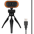 Miniatyrbild 1 av 7: Datorkamera USB Webbkamera Hög Definition 2K Webbkamera för Live Videokonferens Orange