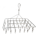 Miniatyrbild 1 av 9: Sock Clips, 36 rostfria klädnypor, bärbara klädhängare för camping torktumlare, små vridbara krokar, vindtäta galgar, strumpor, baby