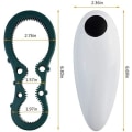 Miniatyrbild 3 av 8: Elektrisk konservöppnare + GRATIS burköppnare, handsfree One Touch and Go Professional konservöppnare, Bästa konservöppnare Elektrisk för seniorer och kockar-No Sharp