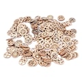 Miniatyrbild 7 av 8: Kreativa DIY-kit, 200 robusta material blommor träutskärningar, rustika träskivor med glansig finish för bred användning i bröllopsdekorationer, hemdekorationer och konst