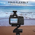 Miniatyrbild 2 av 5: Z Flex Tilt Head, Z-typ lutande flexibel fällbar stativhuvud 1/4\" monteringsskruv för Nikon för Canon Dslr-kameror, stativ snabbkopplingsplatta